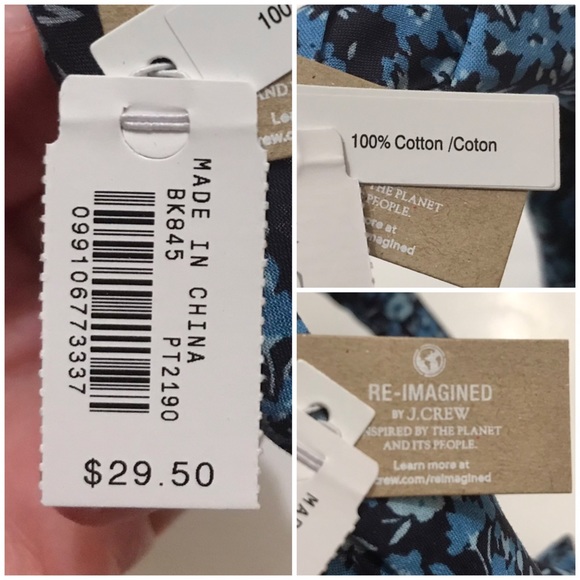 NWT J. Crew Floral Knot Headband, Boho Romantic Feminine Blue J. Crew Factory OS - Picture 10 of 11